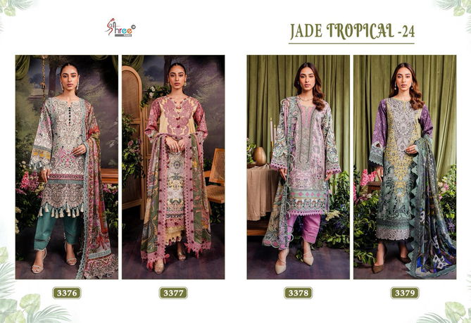 Jade Tropical 24 Cotton Printed Pakistani Suits Wholesale Market In Surat With Price